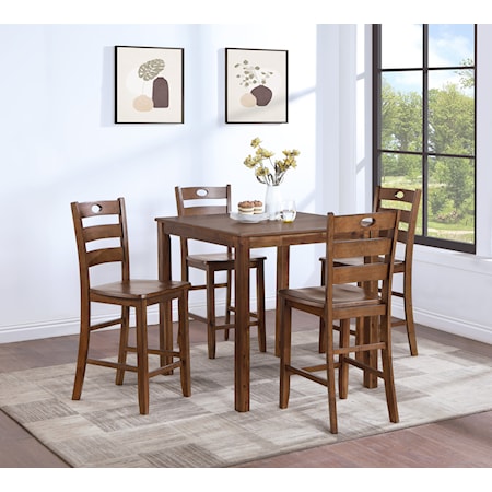 5-Piece Counter Height Dining Set