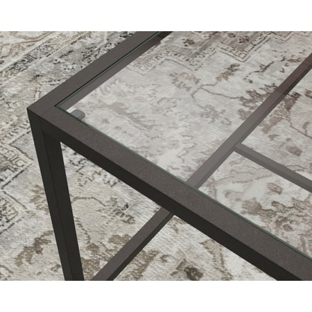 Coffee Table with Tempered Glass