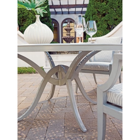 5-Piece Outdoor Dining Set w/ Round Table