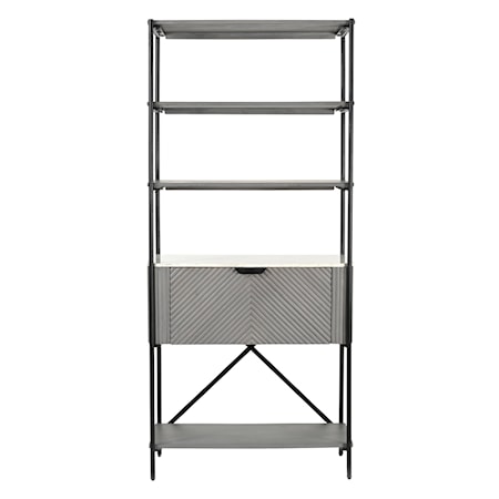 1-Drawer 4-Shelf Etagere