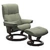 Stressless by Ekornes Mayfair Large Chair & Ottoman with Classic Base