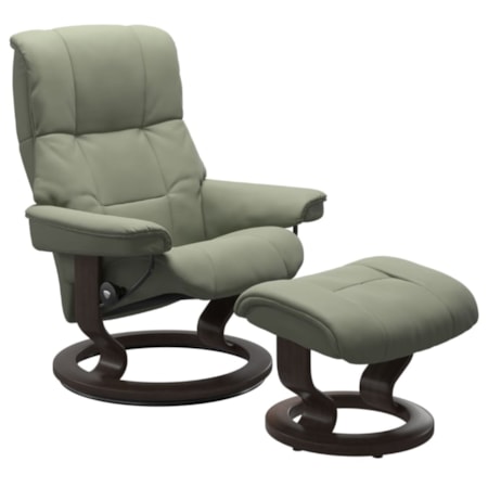 Large Reclining Chair with Classic Base