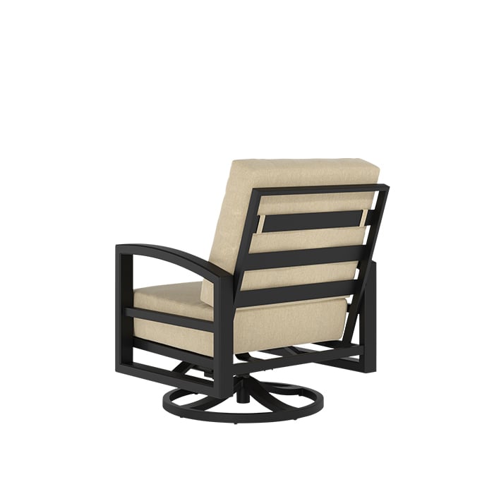 Cushioned Swivel Action Lounge Chair