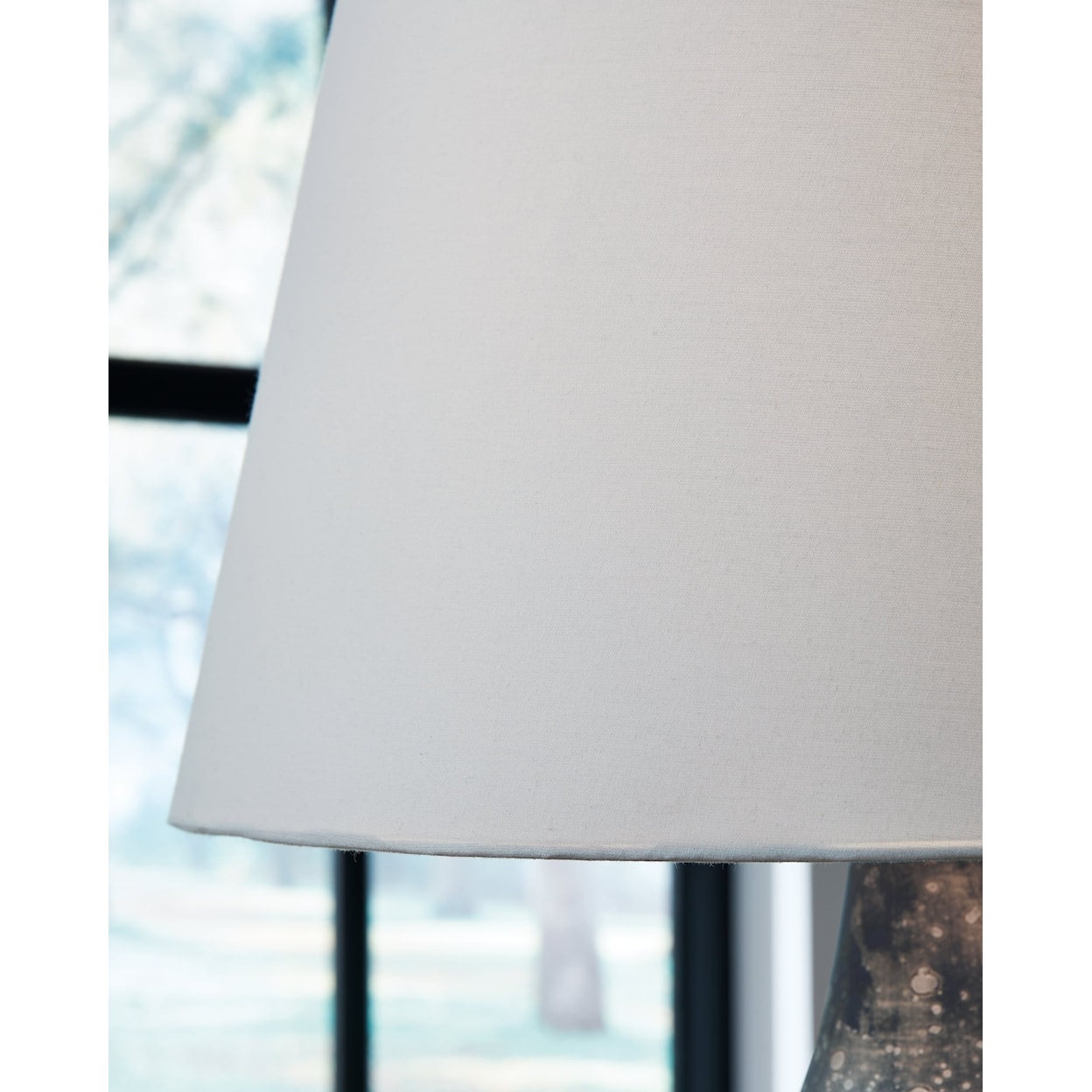 Ashley Furniture Signature Design Bluacy Glass Table Lamp