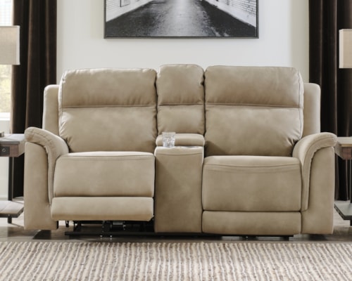 Power Reclining Loveseat With Console