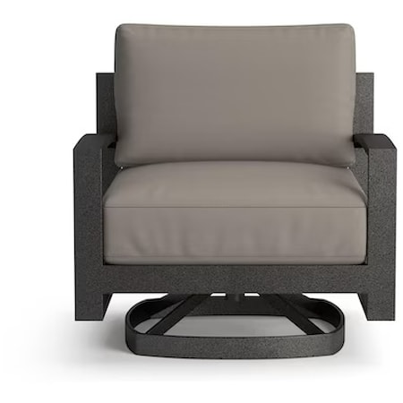 Outdoor Arched Arm Swivel Rocker