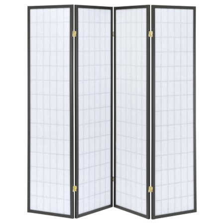 4-Panel Room Divider Folding Shoji Screen