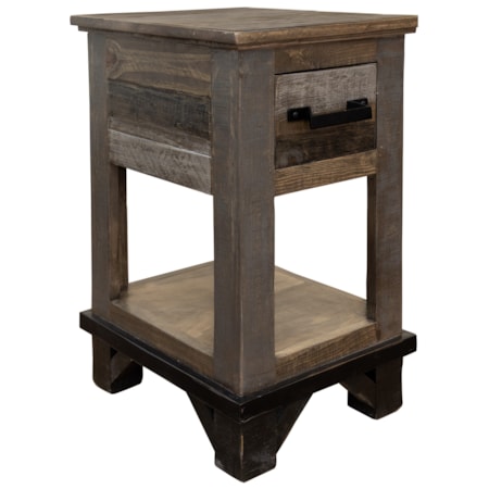 Single Drawer Chairside Table