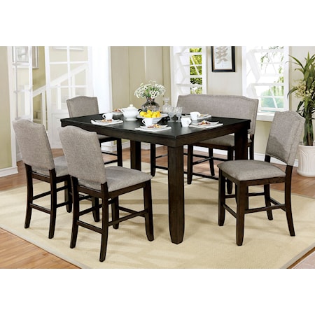 7-Piece Counter Height Dining Table Set