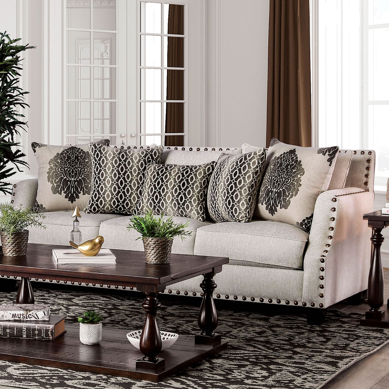 FUSA Cornelia Sofa and Loveseat Set