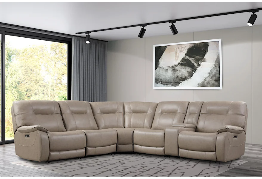 Axel 6 Modular Piece Power Reclining Sectiona by Parker Living at Howell Furniture