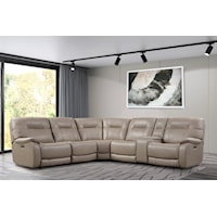 6 Modular Piece Power Reclining Sectional