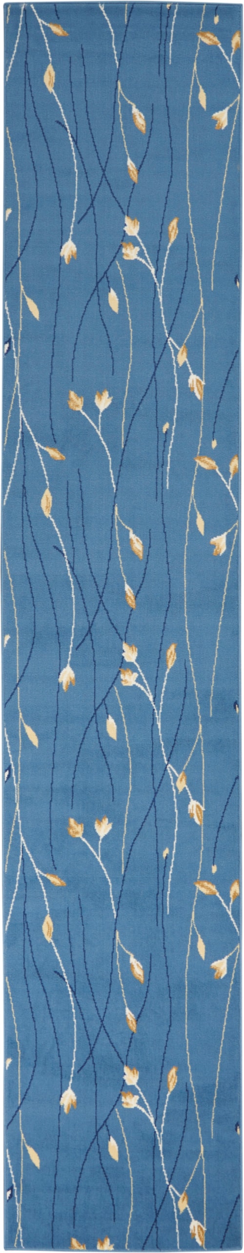 2'3" x 12' Light Blue Runner Rug
