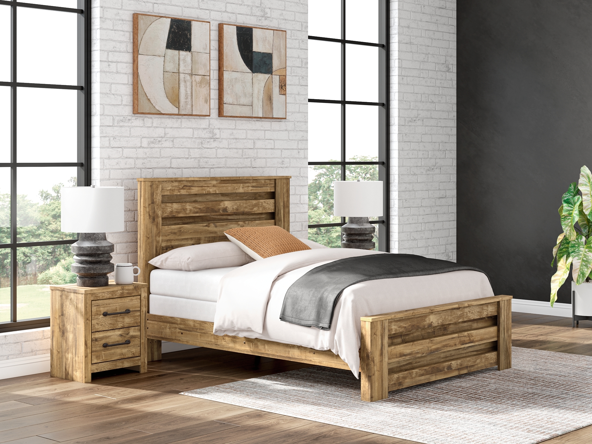 Queen Panel Bed