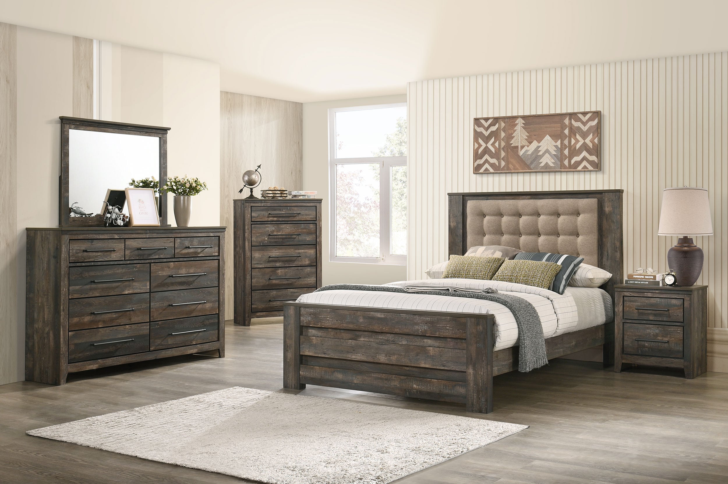 Ridgedale 5-piece King Bedroom Set Latte