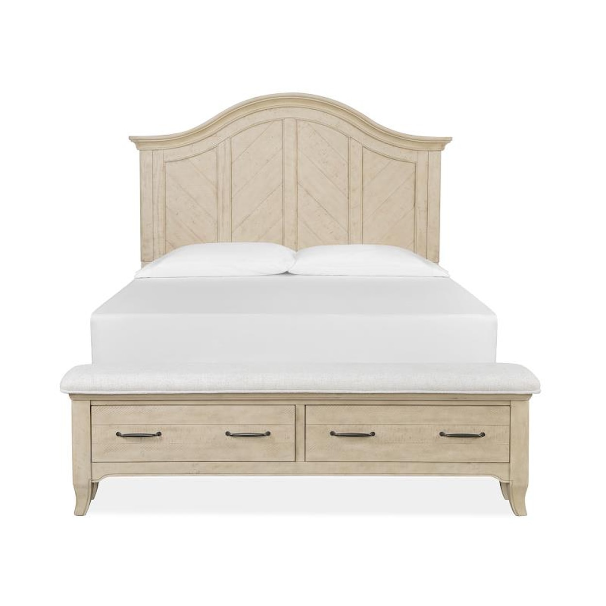 Magnussen Home Harlow Bedroom King Upholstered Storage Bed