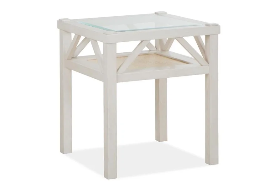 Ellison Occasional Tables Square End Table by Magnussen Home at Johnny Janosik