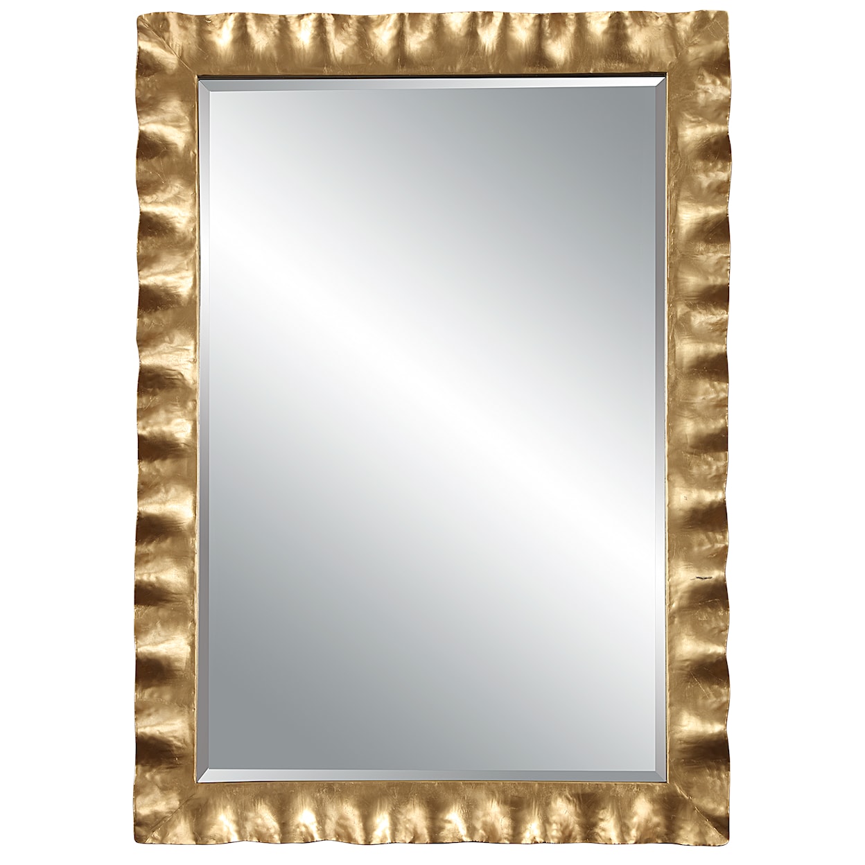 Uttermost Haya Haya Scalloped Gold Mirror