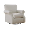 Fusion Furniture 4250 CROSSROADS MINK Swivel Chair with Rolled Arms