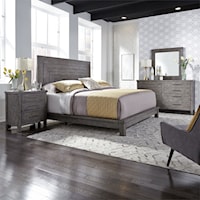 Contemporary 4-Piece King Platform Bedroom Group