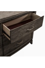 Liberty Furniture Avalon Transitional 6-Drawer Dresser with Felt-lined Top Drawers