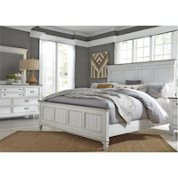 Cottage 3-Piece King Bedroom Group with Bead Molding