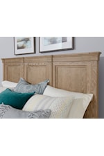 Laurel Mercantile Co. Passageways Rustic King Low-Profile Bed with Panel Headboard