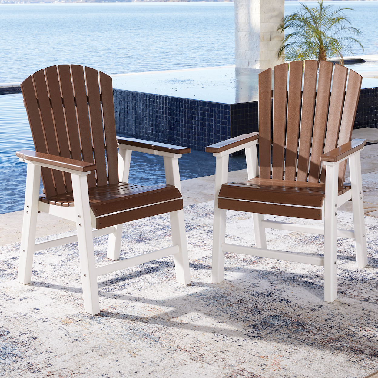 Signature Genesis Bay Outdoor Dining Arm Chair (Set of 2)