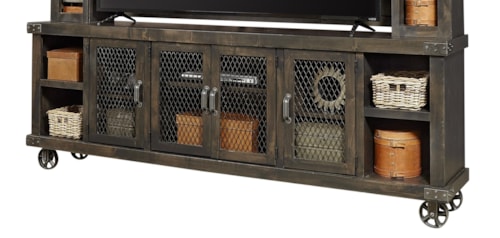 97" Console with Metal Pull Hardware