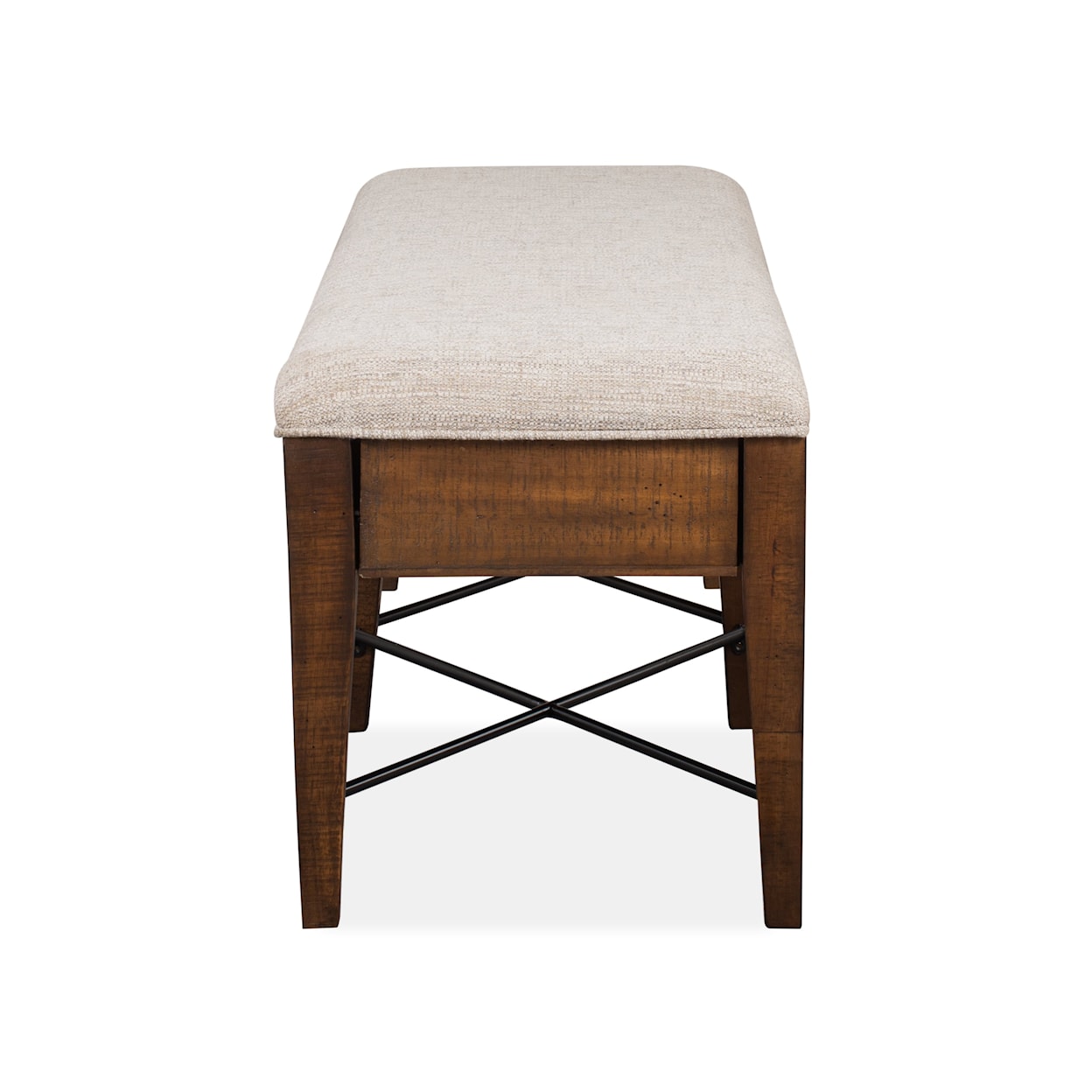 Magnussen Home Bay Creek Dining Bench w/Upholstered Seat