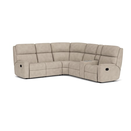 6 Piece Manual Reclining Sectional