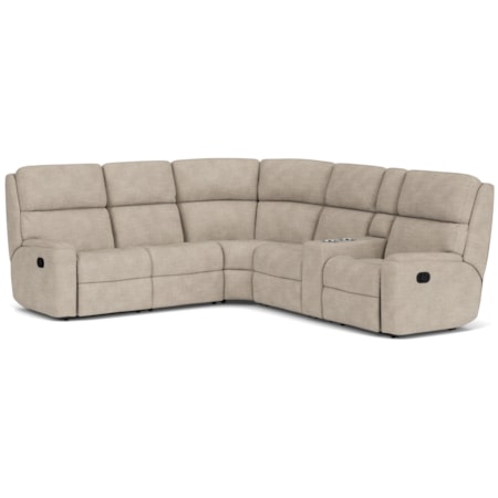 6 Piece Manual Reclining Sectional
