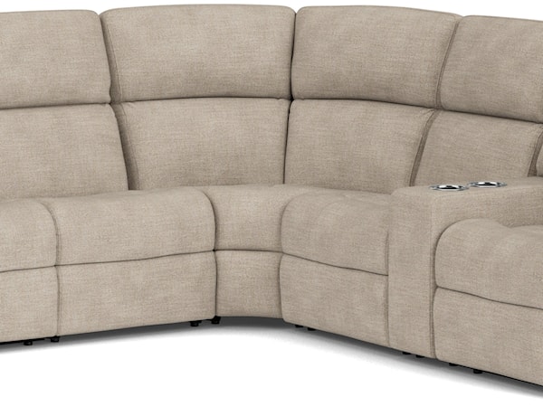 6 Piece Manual Reclining Sectional