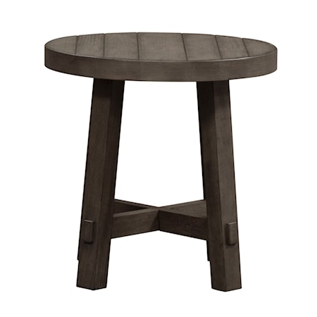 Splay Leg Round End Table