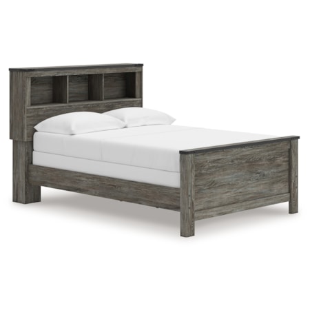 Full Bookcase Panel Bed