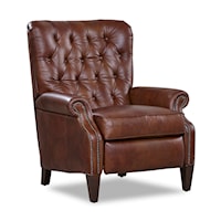 Traditional Push-Back Recliner with Button Tufting