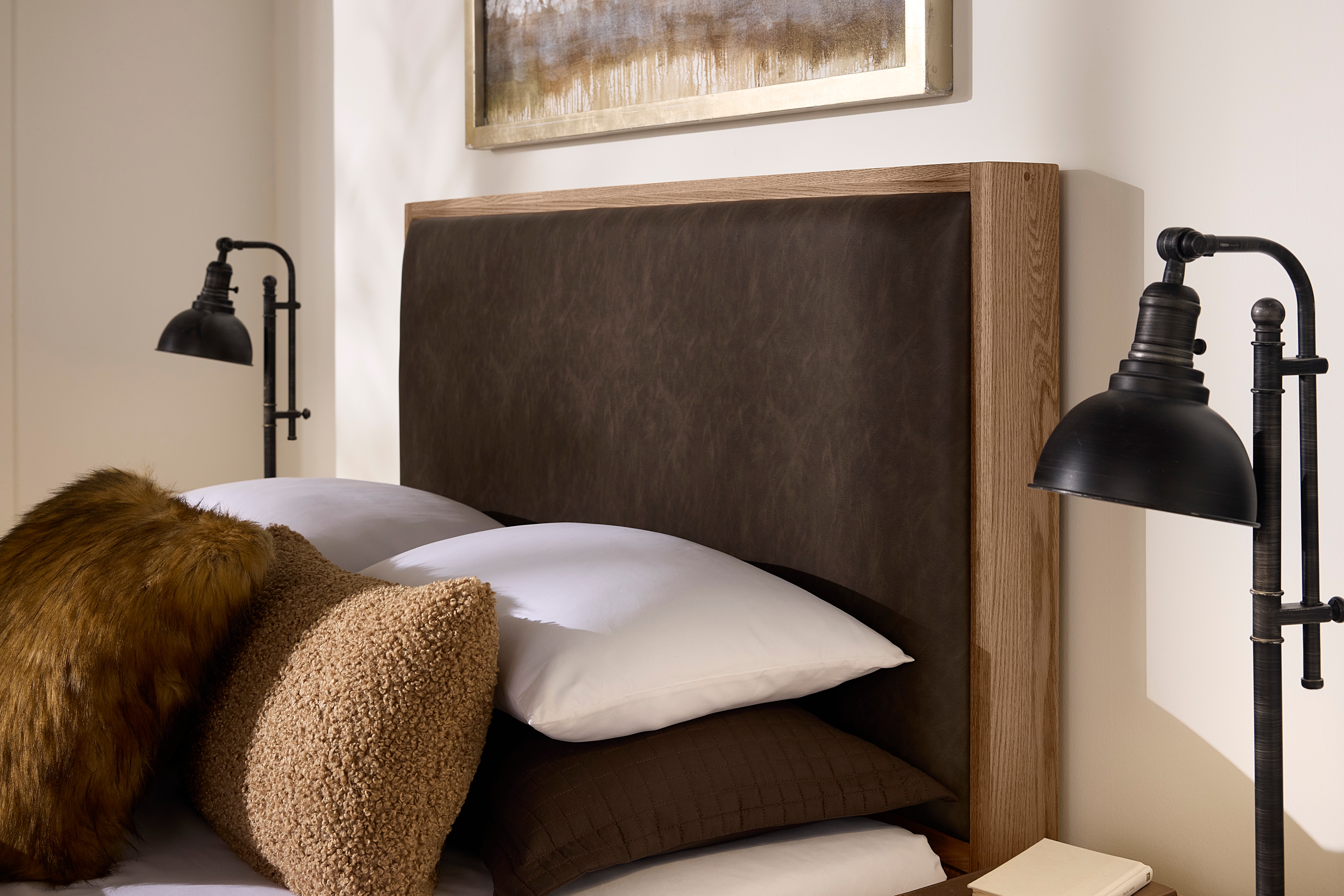 Vaughan-Bassett Lodge & Loft King Upholstered Bed