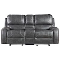 Manual Motion Glider Recliner Loveseat