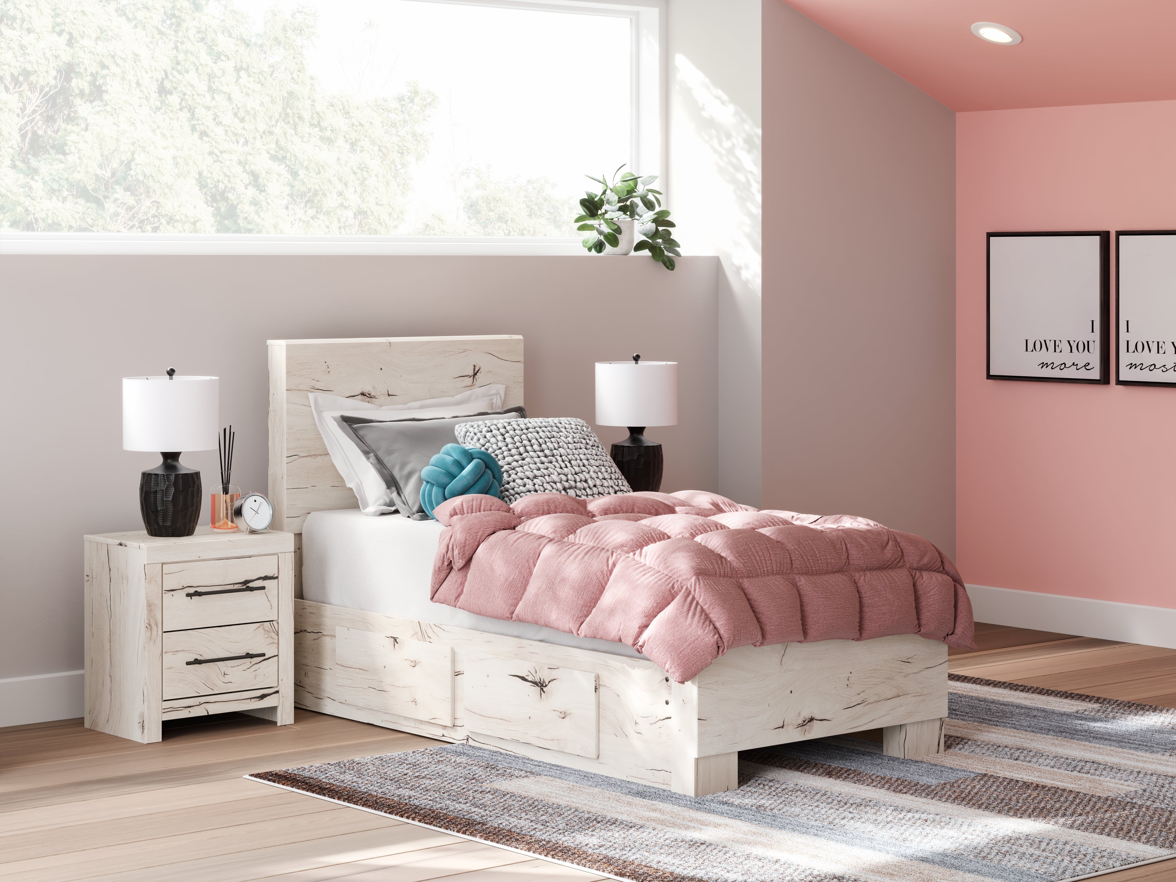 Twin Panel Bed With Storage