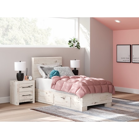 Twin Panel Bed With Storage