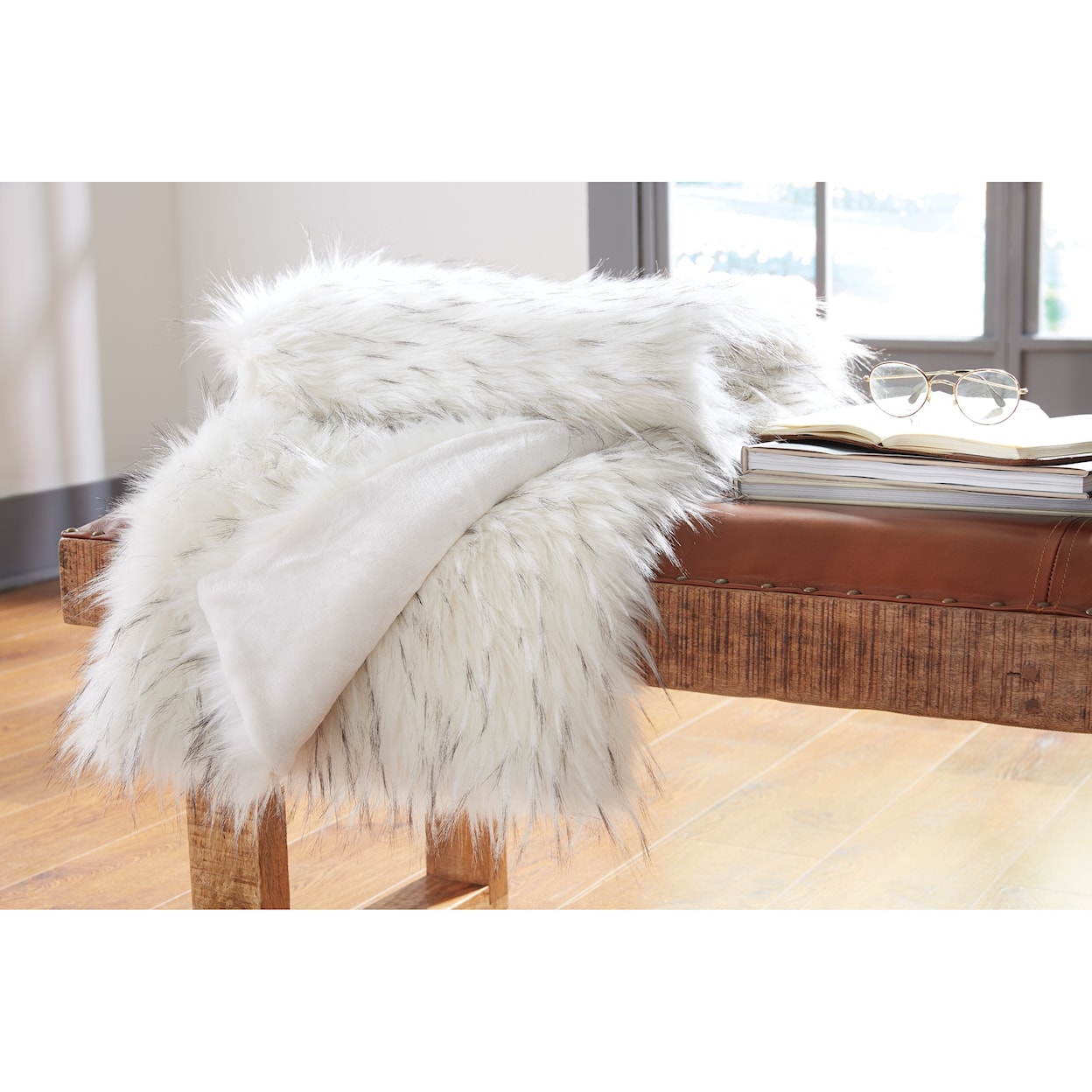 Ashley Furniture Signature Design Calisa Calisa White Throw