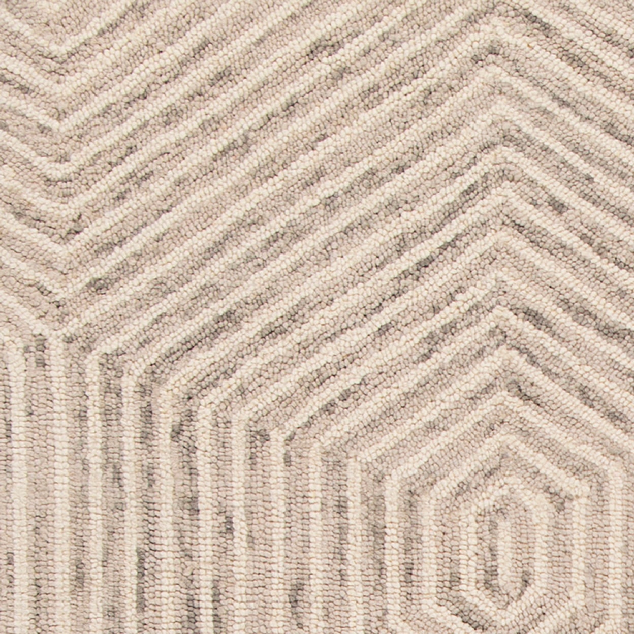 Kas Gramercy 3'3" X 5'3" Ivory Honeycomb Area Rug