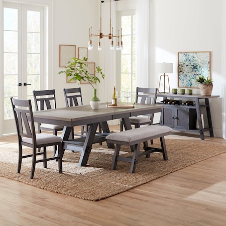 6-Piece Rectangular Table Set