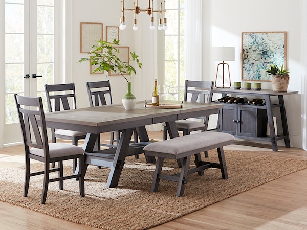 6-Piece Rectangular Table Set