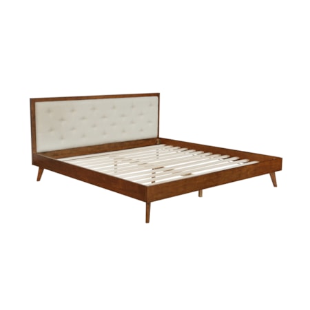 Upholstered King Platform Bed