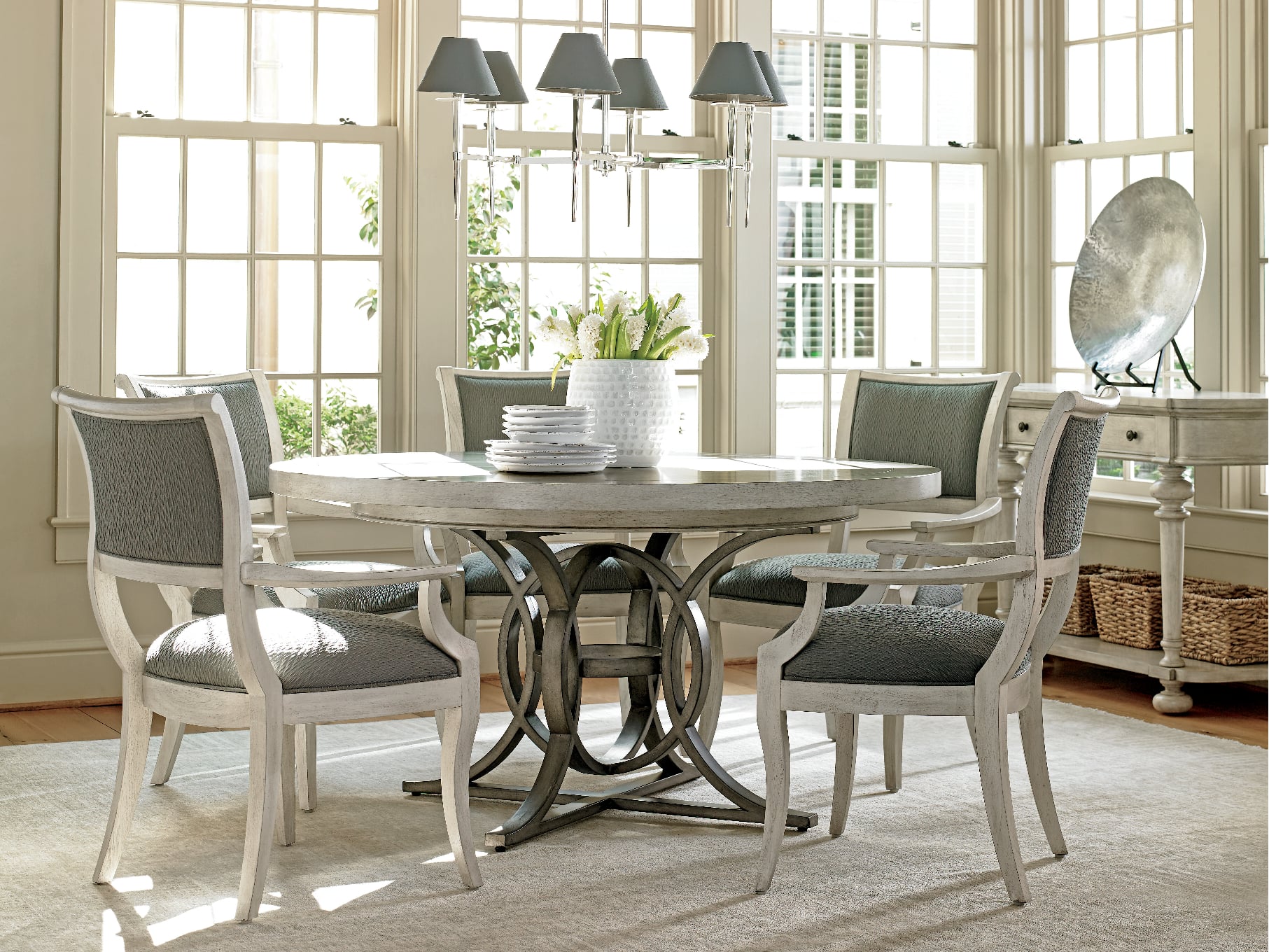 Lexington round deals dining table