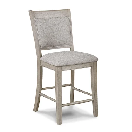 Transitional Counter Height Upholstered Dining Chair