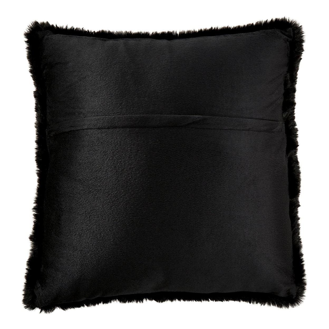 Signature Design by Ashley Gariland Gariland Black Faux Fur Pillow