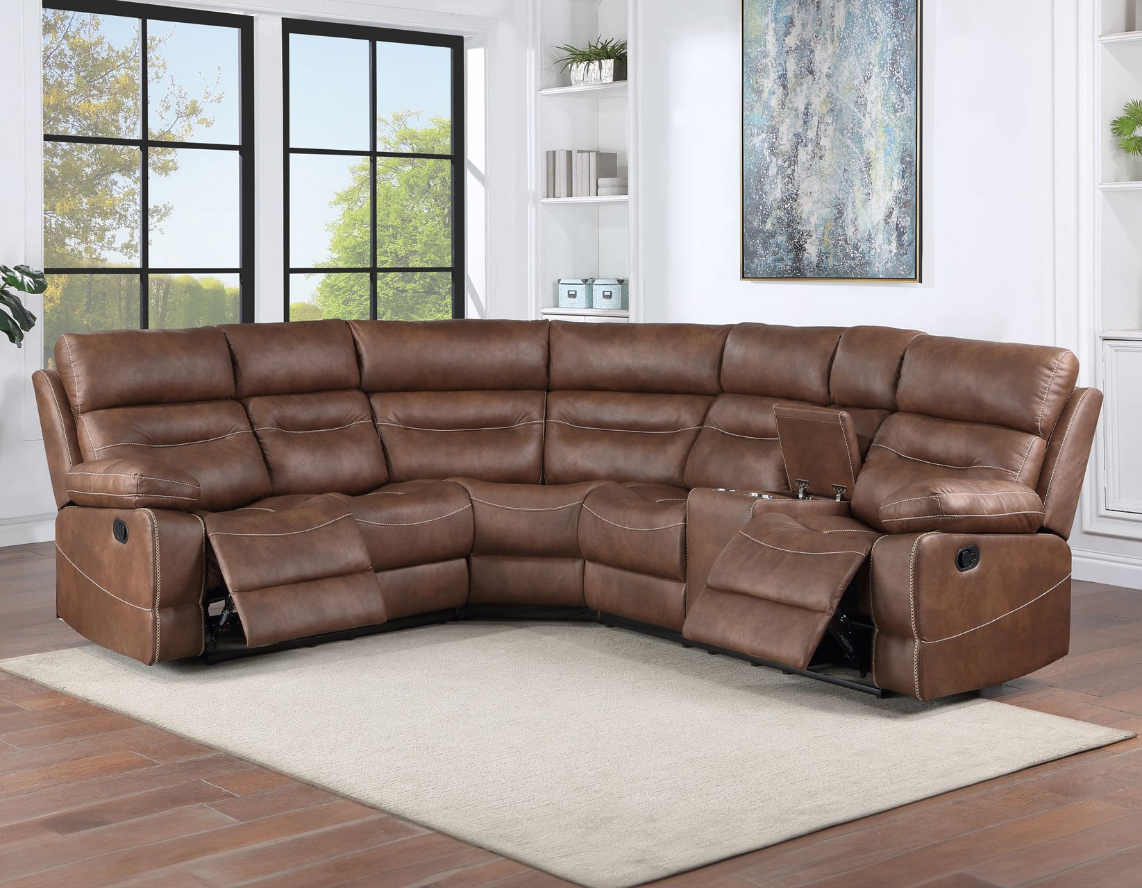 Steve Silver Rudger Manual Reclining Sectional Sofa