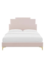 Modway Lindsey Performance Velvet Queen Platform Bed